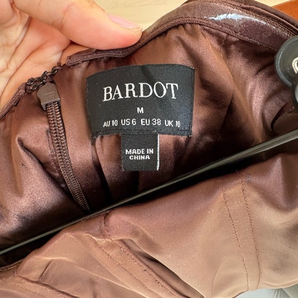 Bardot Chocolate Brown Strapless Dress - Picture 2 of 3